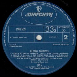 10CC - Bloody Tourists (1978) (9102 503)