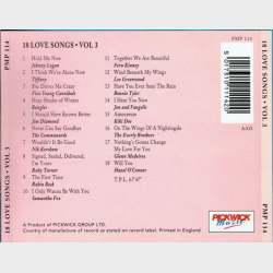 18 Love Songs From The 70's &amp; 80's Vol 3 (1992)
