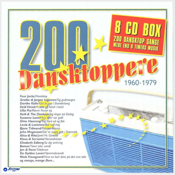 200 Dansktoppere (2003) (10xCD Box)