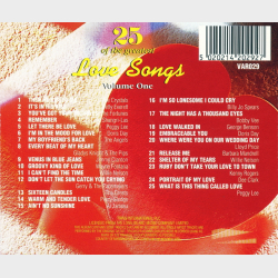 25 Of The Greatest Love Songs Vol 1