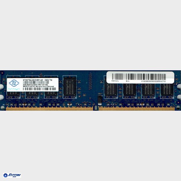 2GB 2Rx8 PC2-6400U-666-13-E1-800