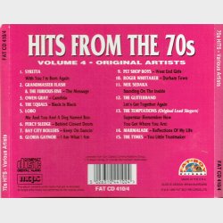 70's Hits (15 Hits From The Sensational Seventies) Vol 4 (1993) - NY