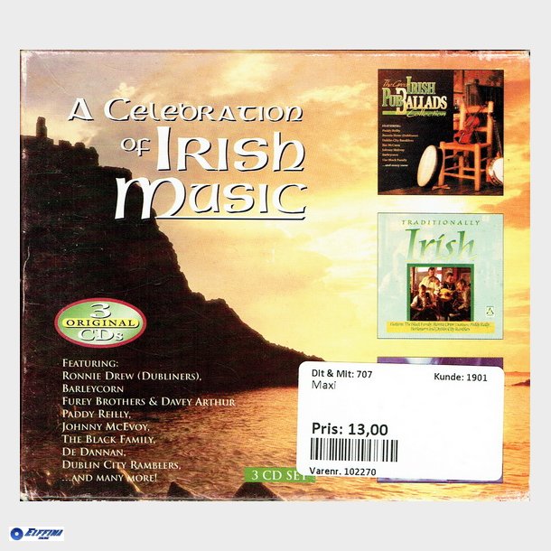 A Celebration Of Irish Music 3xCD Boks