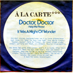 A La Carte - Doctor, Doctor (Help Me Please) (1979)