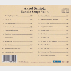 Aksel Schi�tz - Danske Sange Vol. 4 (1991) (Kavan Classics)