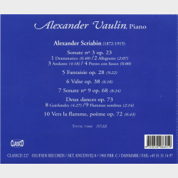 Alexander Vaulin Plays Scriabin (1998)