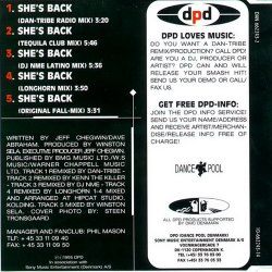 Angleterre - She's Back (All 4 Remixes) (1995)