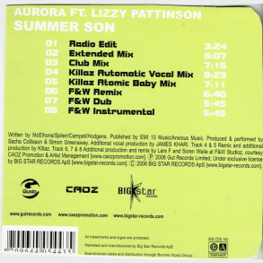 Aurora ft. Lizzy Pattinson - Summer Son (2006)