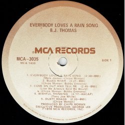 B.J. Thomas - Everybody Loves A Rain Song (1978)