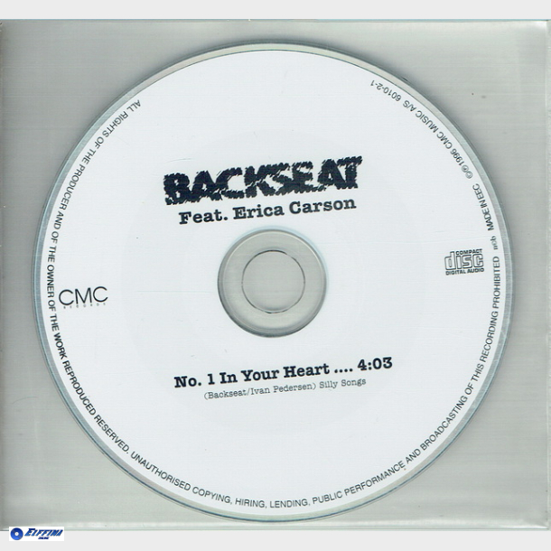 Backseat ft. Erica Carson - No 1 In Your Heart (1996) (Promo)