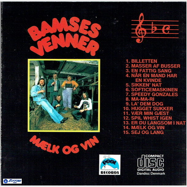 Bamses Venner - Mlk Og Vin (1976)