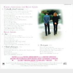 Barbra Streisand &amp; Bryan Adams - I Finally Found Someone (1996)