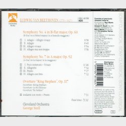 Sony Classical (SBK 48158) - Beethoven Symphonies No 4 &amp; No 7 kKing Stephen Overture (1992)