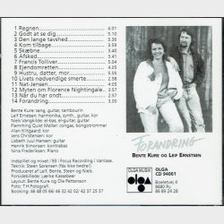 Bente Kure &amp; Leif Ernstsen - Forandring (1993)
