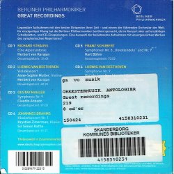 Berliner Philharmoniker - Great Recordings (Digi)