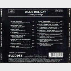 Billie Holiday - I Loves You Porgy (1993) (Success)