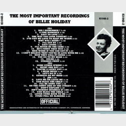 Billie Holiday - The Most Important Recordings (1989) (Fat)