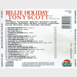 Billie Holiday - With Tony Scott (1990)