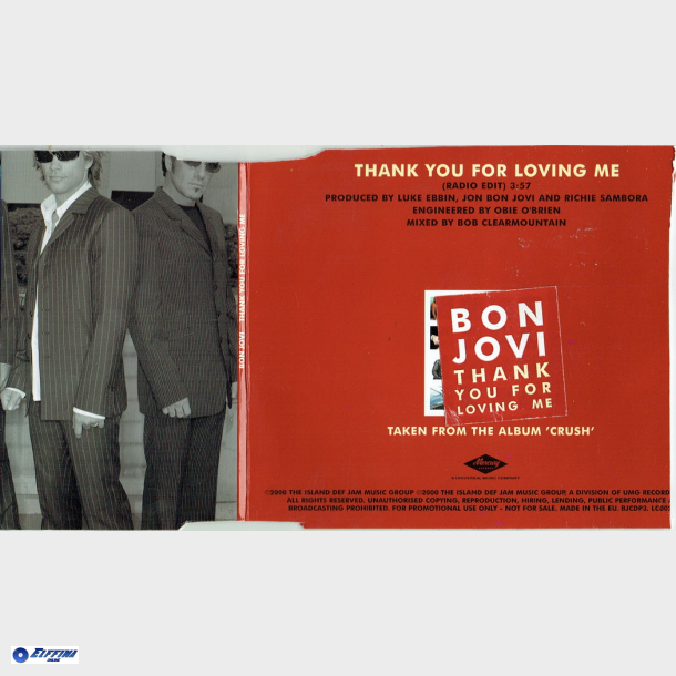 Bon Jovi - Thank You For Loving Me (2000) (Promo)