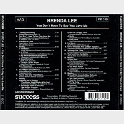Brenda Lee - You Don't Have To Say You Love Me (1993) (Success 16112CD)