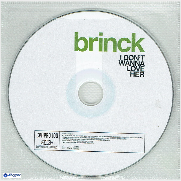 Brinck - I Don't Wanna Love Her (2008) (Promo)
