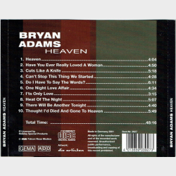 Bryan Adams - Heaven (Unofficial) (2001)