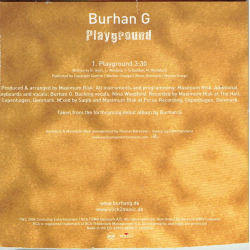 Burhan G - Playground (2004) (Promo)