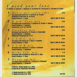 Cappella - I Need Your Love (1996)