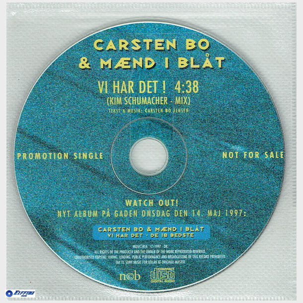 Carsten Bo &amp; Mnd I Blt - Vi Har Det (1997) (Promo)