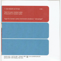 Carsten Lykke - Hvis Frederik Var Til Fyre (2001) (Promo)