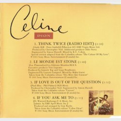 Celine Dion - Think Twice (1994)