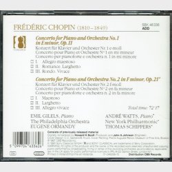 Sony Classical (SBK 46336) - Chopin Piano Concertos Nos 1&2 (1990)