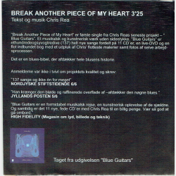 Chris Rea - Break Another Piece Of My Heart (Promo)