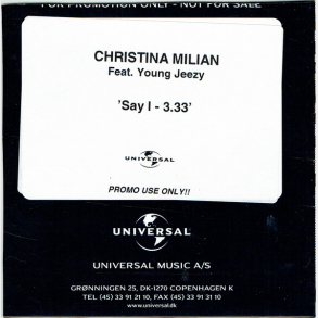 Christina Milian ft. Young Jeezy - Say I (Promo)