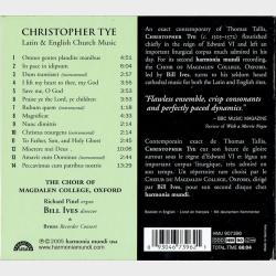 Christopher Tye - Latin &amp; English Church Music (2005) (Digi)