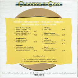 Classica D'Oro (1506-2039) Mendelssohn, Suppe, Mozart (1994)