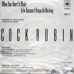 Cock Robin - When Your Heart Is Weak (1985)