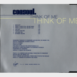 Consoul - Think Of Me (Radio Edit) (1996)