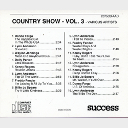 Country Show Vol 3 (Success 2075 CD)