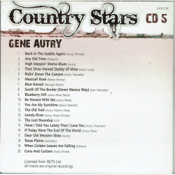 Country Stars CD5 Gene Autry (2008)