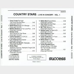 Country Stars Live In Concert Vol 1
