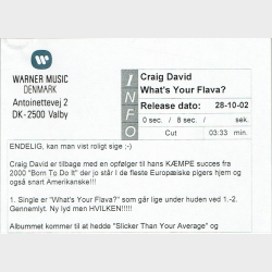 Craig David - What's Your Flava (2002) (Promo)