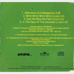 Crash Test Dummies - Afternoons &amp; Coffeespoons (1994)