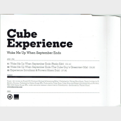Cube Experience - Wake Me Up When September Ends (2006)