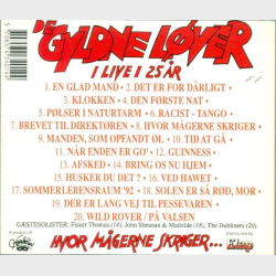 De Gyldne L�ver - Hvor M�gerne Skriger... I Live I 25 �r (1993)