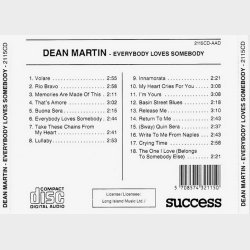 Dean Martin - Everybody Loves Somebody (1989) (Success)
