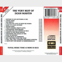 Dean Martin - The Very Best Of Dean Martin (Emi Gold) (1988)