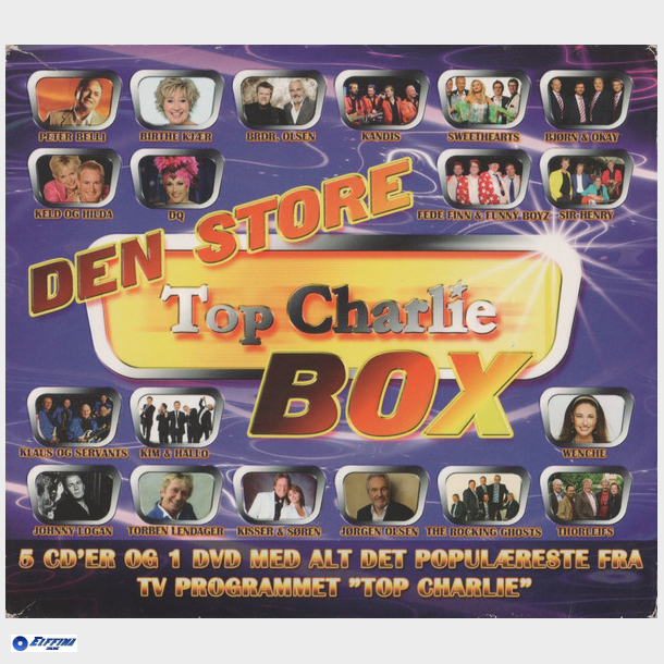 Den Store Top Charlie Box (2009) (6xCD Box)
