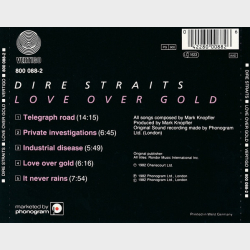Dire Straits - Love Over Gold (1982) (Vertigo) - NY
