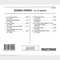Donna Fargo - U.S. Of America (Success 2201CD)